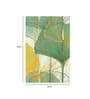 Ginkgo Leaf Green Canvas Teakwood And MDF Framed Floral Art Print