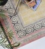Multicolor Cotton 4 ft X 6 ft Hand Woven Dhurrie