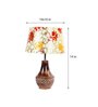 Diagon Yellow Natural Fiber Shade Night Lamp With Wood Base