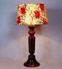 Deigo Yellow Fabric Shade Night Lamp With Wood Base