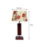 Fizz Yellow Fabric Shade Night Lamp With Wood Base