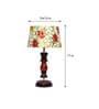 Palermo Yellow Fabric Shade Night Lamp With Wood Base