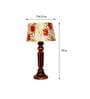 Deigo Yellow Fabric Shade Night Lamp With Wood Base