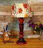 Bristol Yellow Fabric Shade Night Lamp With Wood Base