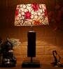 Troika Yellow Fabric Shade Night Lamp With Wood Base