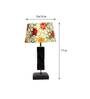Troika Yellow Fabric Shade Night Lamp With Wood Base