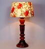 Bristol Yellow Fabric Shade Night Lamp With Wood Base