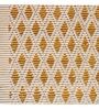 Yellow and White Tolyatti Geometric Cotton 4ft x 6ft Hand Woven Carpet