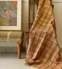Yellow Art Silk Stripes 60X42 Inches Throw