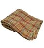 Yellow Art Silk Stripes 60X42 Inches Throw