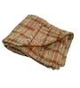 Yellow Art Silk Stripes 60X42 Inches Throw