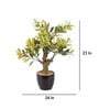 Yellow Artificial Yellow Bonsai Plant with Pot