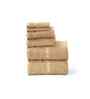Yellow Bamboo Cotton Solid 650 GSM Bath Hand & Face Towel Set (6Pc)