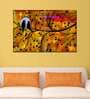 Yellow Bird Couple Canvas Wall Painting