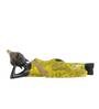 Yellow Black Polyresin 14 Inches Sleeping Buddha Idol Statue