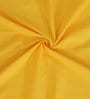 Yellow Solid Cotton 7 Ft Light Filtering Eyelet Door Curtain