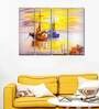 Yellow Boats Canvas Wall Painting