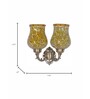 Hubert Yellow Brass Wall Sconces