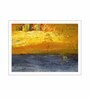 Yellow Canvas Mystic Forrest Digitally Printed Art Print without Frame