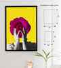 Yellow Canvas Printed Pop Framed Art