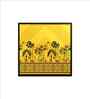 Yellow Canvas Printed Warli Framed Art