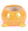 Yellow Ceramic Decorative Turtle Planter Pot