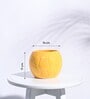 Yellow Ceramic Football Shape Desk Pot Desk Pot