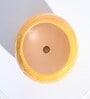 Yellow Ceramic Football Shape Desk Pot Desk Pot