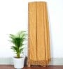 Yellow Chenille Checkered 50X60 Inches Throw