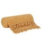 Yellow Chenille Checkered 50X60 Inches Throw
