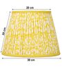 Sunshine Blossom 30cm Straight Empire Cotton  Lampshade (Yellow)