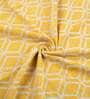 Yellow Geometric Cotton 50x60 Inches Sofa Throw