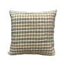 Yellow Cotton  Checkered 16x16 inches Cushion Cover