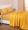 Yellow 100% Cotton 100 AC Room Double Bed Quilt