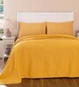 Yellow 100% Cotton 100 AC Room Double Bed Quilt