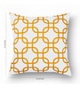 Yellow Geometric Cotton 16 x 16 Inches Cushion Covers (Set of 10)