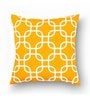 Yellow Geometric Cotton 16 x 16 Inches Cushion Covers (Set of 10)