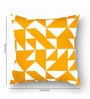 Yellow Geometric Cotton 16 x 16 Inch Cushion Covers (Set of 2)