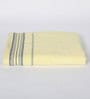 Yellow Patterned 370 GSM Cotton Bath Towel