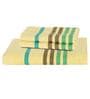 Yellow Solid 450 GSM Cotton 3 Pieces Towel Set