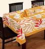 Autumn (59x59) Yellow & White Cotton Table Cloth