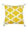 Yellow Cotton Abstract 16x16 inches Cushion Cover Set of 2