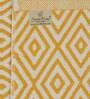Yellow Cotton 2 ft x 3 ft Hand Woven Dhurrie