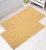 Yellow Cotton 2 ft x 3 ft Hand Woven Dhurrie