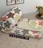 Yellow Cotton Abstract 500 GSM Double Bed Comforter