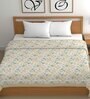 Yellow Cotton Floral 500 GSM Double Bed Comforter