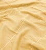 Yellow Aloevera Double Cloth Striped 300 GSM Bath Towel
