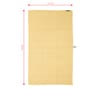 Yellow Aloevera Double Cloth Striped 300 GSM Bath Towel