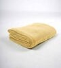 Yellow Aloevera Double Cloth Striped 300 GSM Bath Towel
