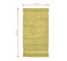 Yellow Cotton and Viscose Solid 550 GSM Bath Towel